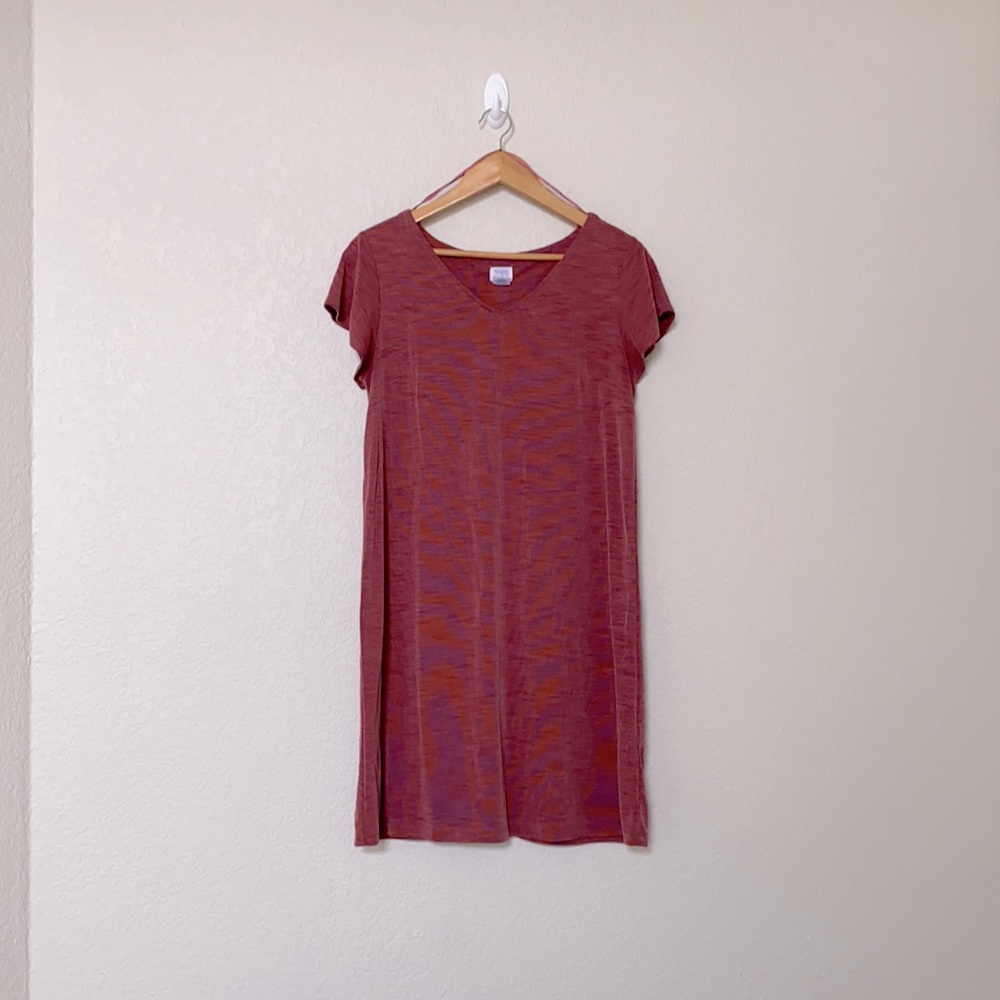 Rust t-shirt dress
